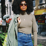 LUNA STRIPE TURTLENECK