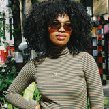 LUNA STRIPE TURTLENECK