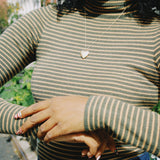LUNA STRIPE TURTLENECK