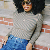 LUNA STRIPE TURTLENECK