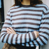 MEILLEUR MOMENT CASHMERE STRIPE SWEATER
