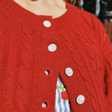 DYLAN SHORT SLEEVE CABLE KNIT CARDIGAN