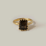 MEREWIF RAMONA RING, SMOKY TOPAZ