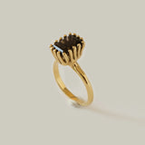 MEREWIF RAMONA RING, SMOKY TOPAZ