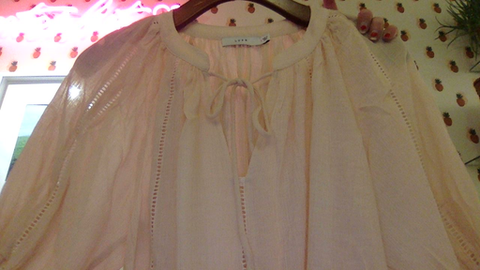 DUSK COTTON PUFF SLEEVE BLOUSE