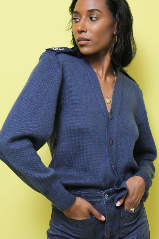 VINTAGE NAVY MILITARY SWEATER