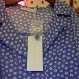 DONNA FLORAL CROP BOWLING SHIRT