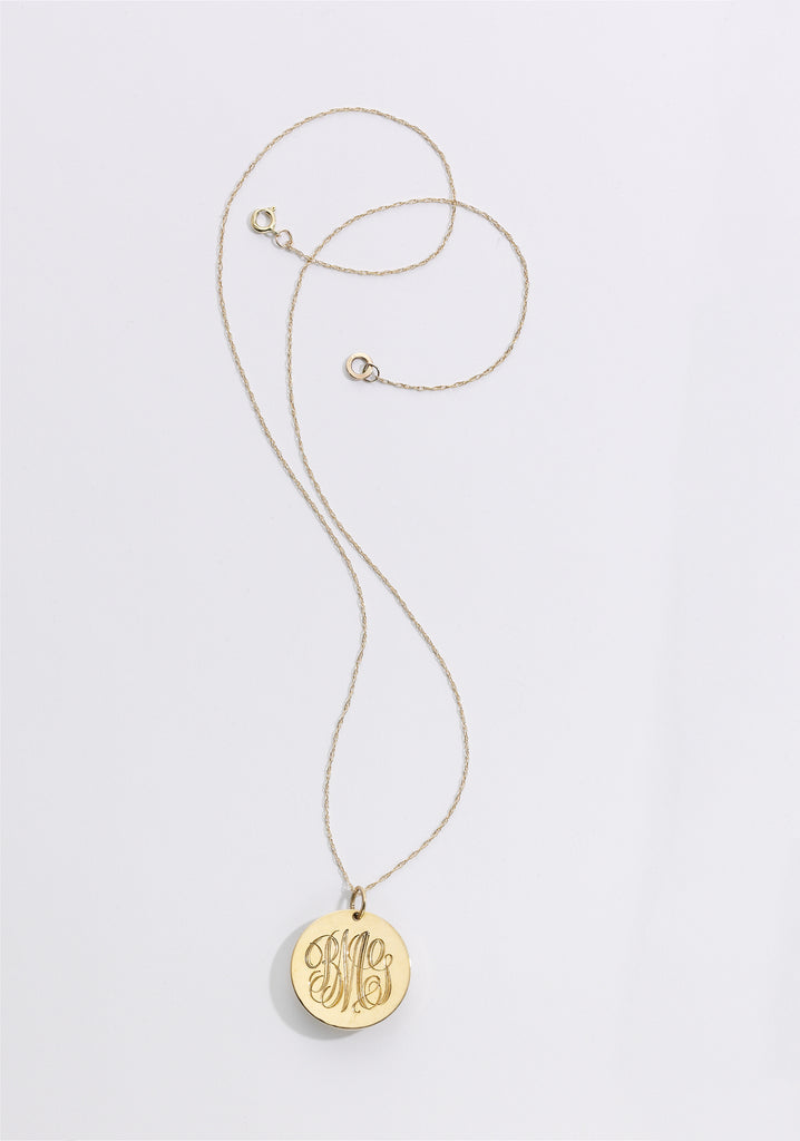 BLANCA MONROS GOMEZ MONOGRAMMED NECKLACE - Cloak and Dagger NYC