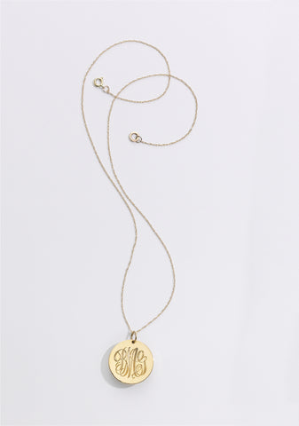 BLANCA MONROS GOMEZ MONOGRAMMED NECKLACE